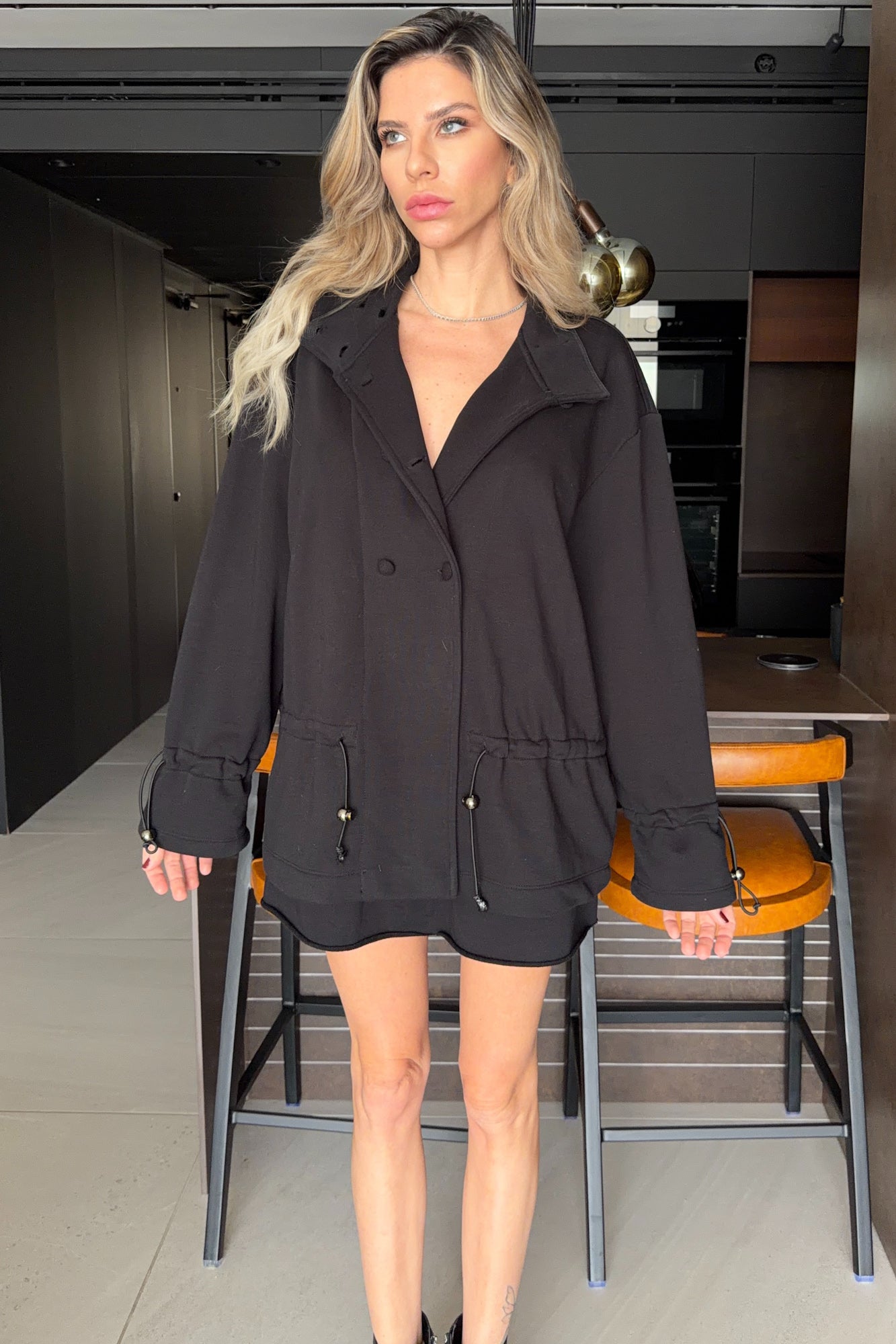 STATEMENT JACKET NOIR BLACK