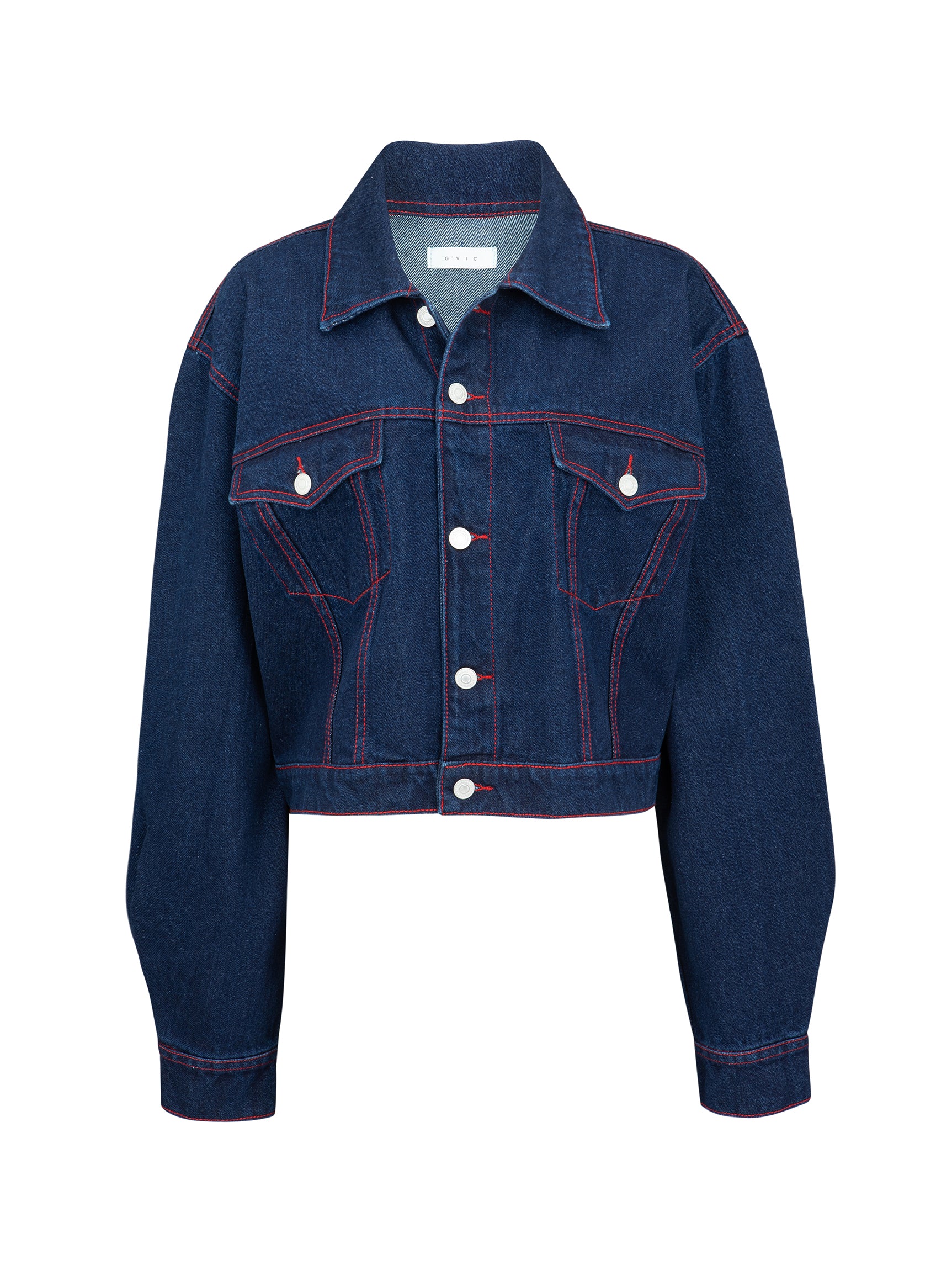 DENIM NO.01 DARK BLUE (RED STITCHING)