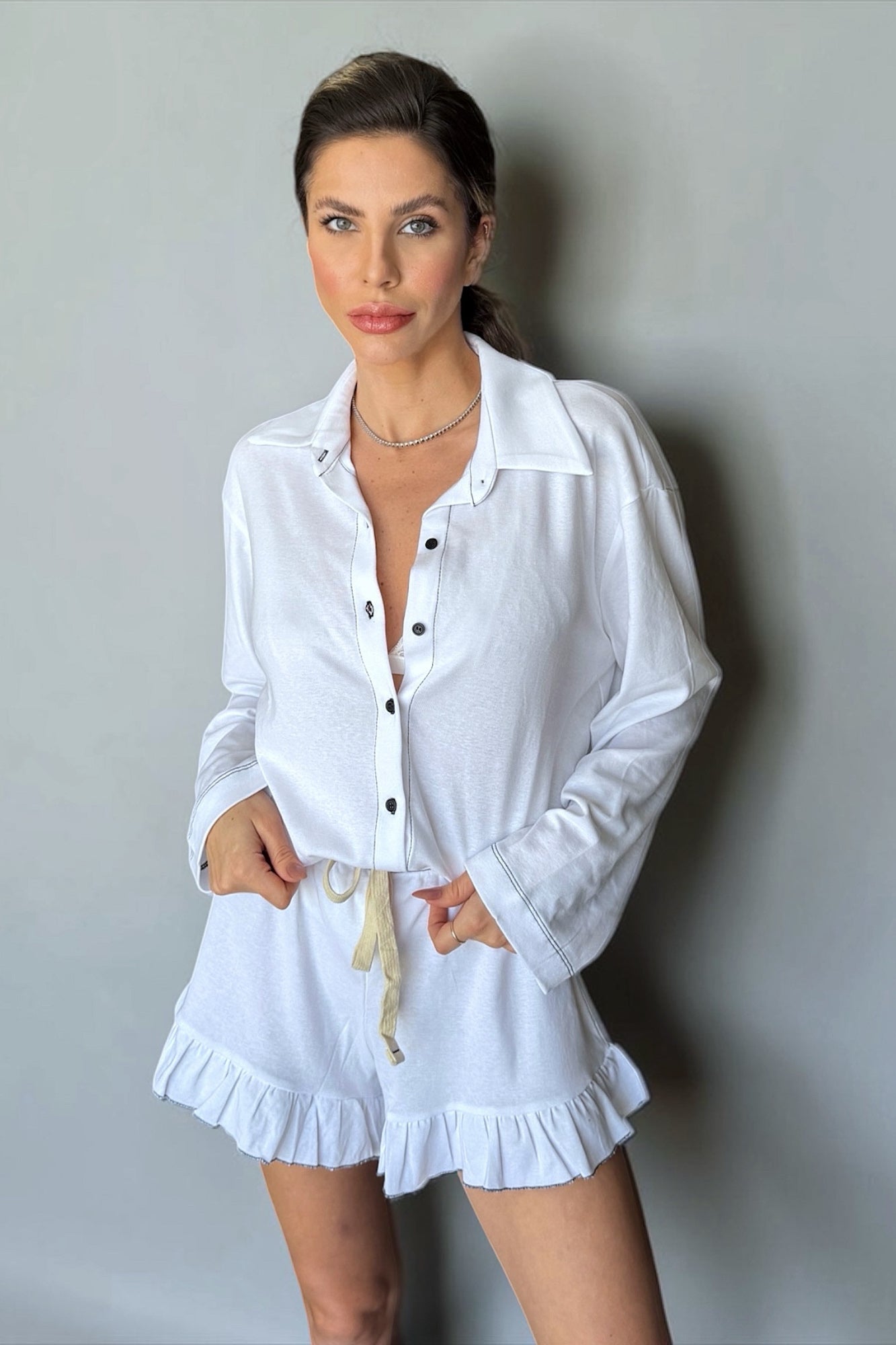 STAY IN STYLE white סט פנאי