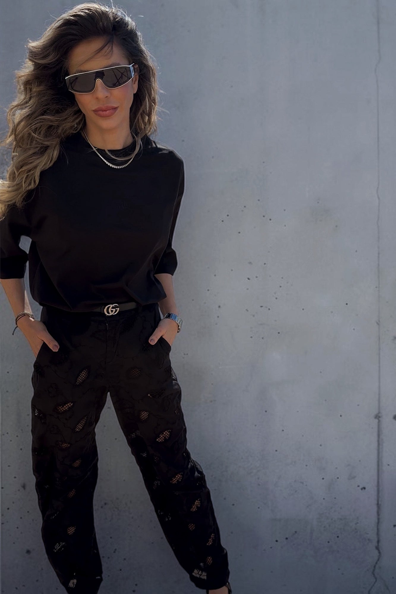 מכנס BOTANICA LACE black