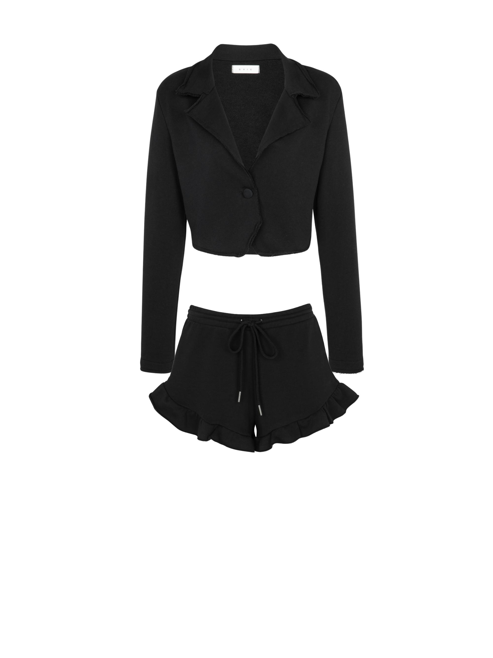 LUNA RUFFLE Noir Black