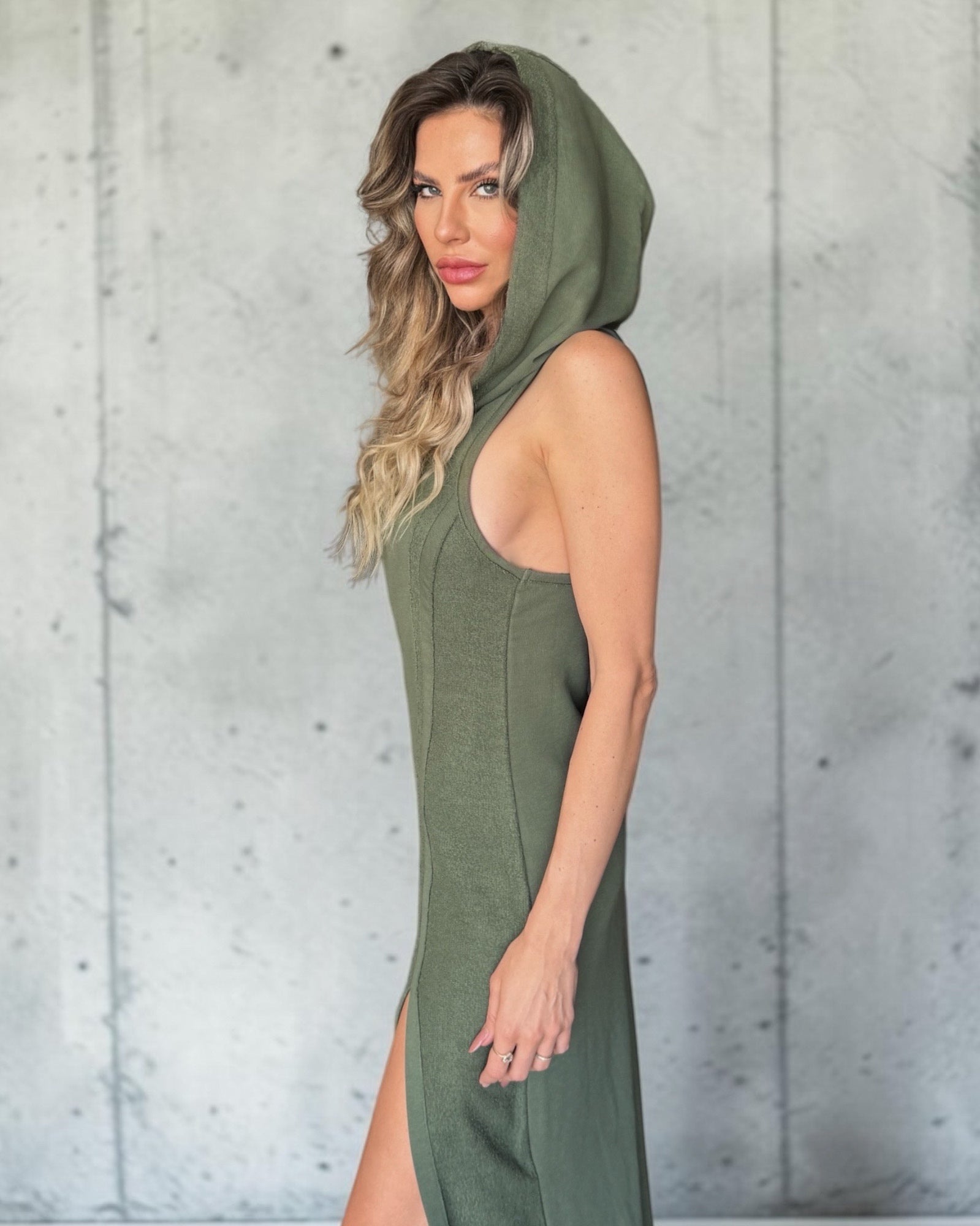 שמלת מקסי NOX green